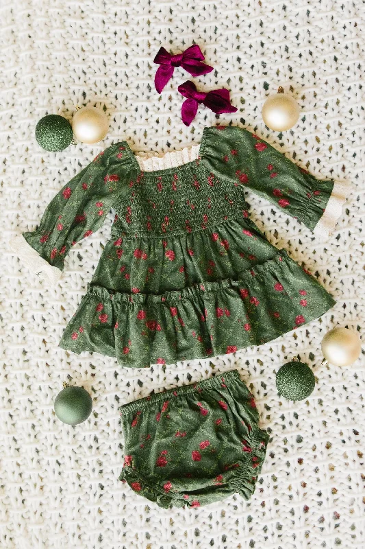 Ruffled evening dress-Baby Eve Dress Set - FINAL SALE