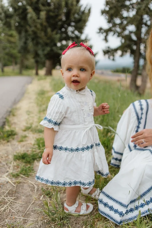 Lace sundress-Baby Santorini Dress Set - FINAL SALE