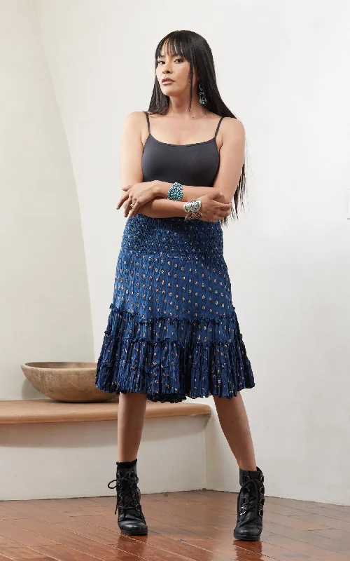 Glitter maxi dress-Lola Skirt, Mini, Dulce Indigo