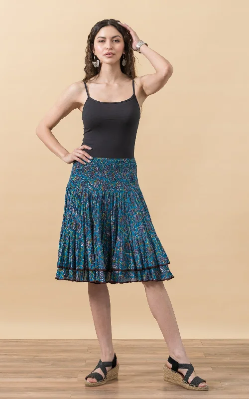 Button-down dress-Macarena Skirt, Mini, Egyptian Floral