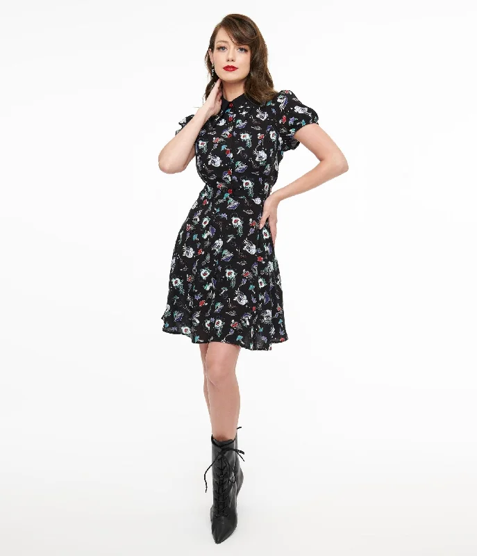 Glitter midi dress-Hell Bunny Witchy Woodland Amanita Mini Dress