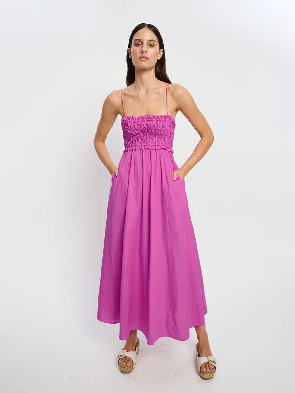 Long sleeve prom dress-Oasis Maxi Dress - Magenta