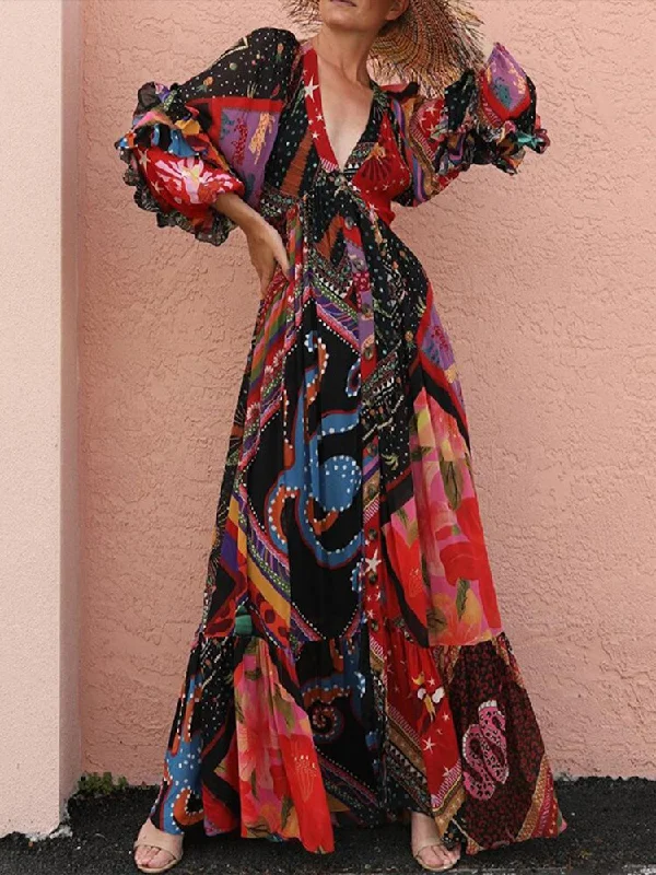 Velvet party dress-BerriesJam - 2024 Picaso's Imagination Bohemian Vintage Dress