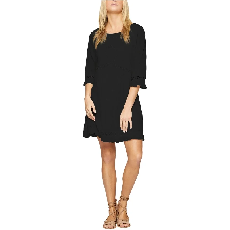 Velvet party dress-Sanctuary Clothing Womens Eyelet-Trim Pleated Dress