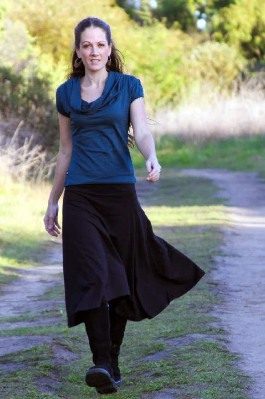 Maxi skirt in grey-SALE-DISCONTINUED COLORS-Cotton Jersey Me Skirt CLEARANCE SALE