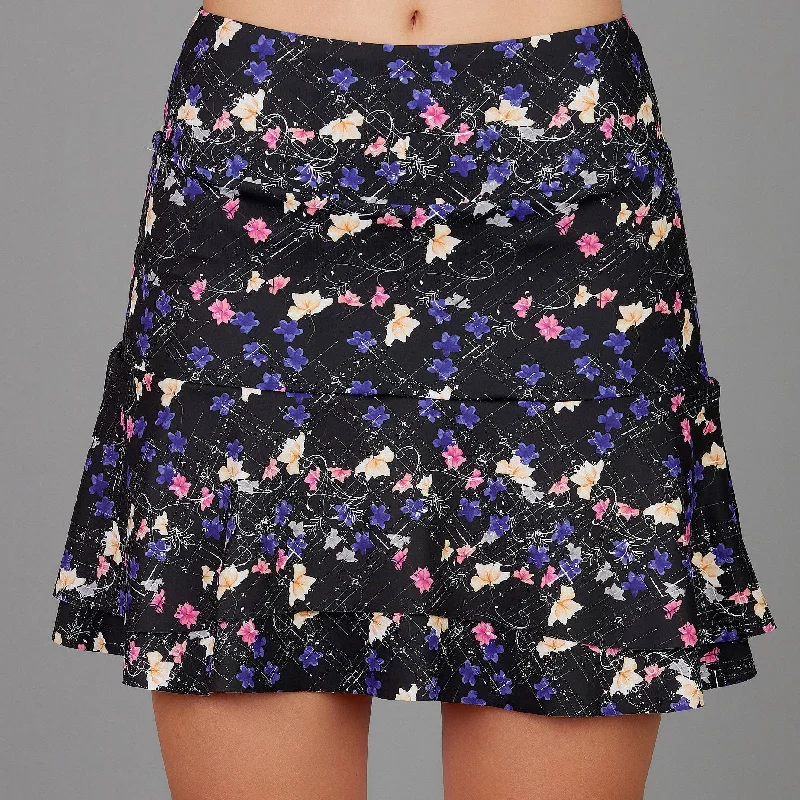 Cargo skirt in teal-Dahlia Long Print Skort