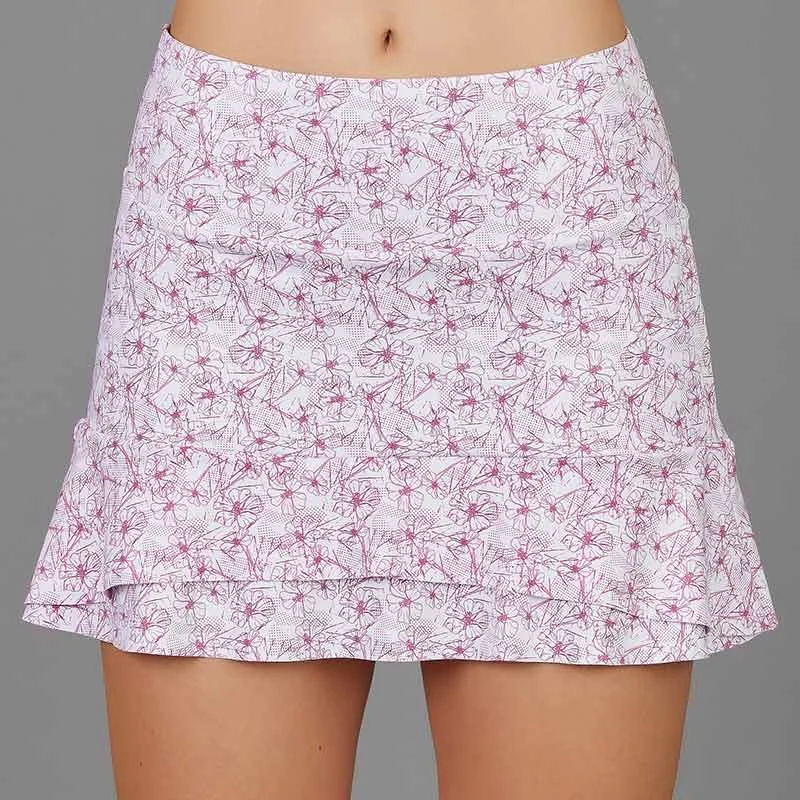 Smocked waist skirt-Dash Short Print Skort