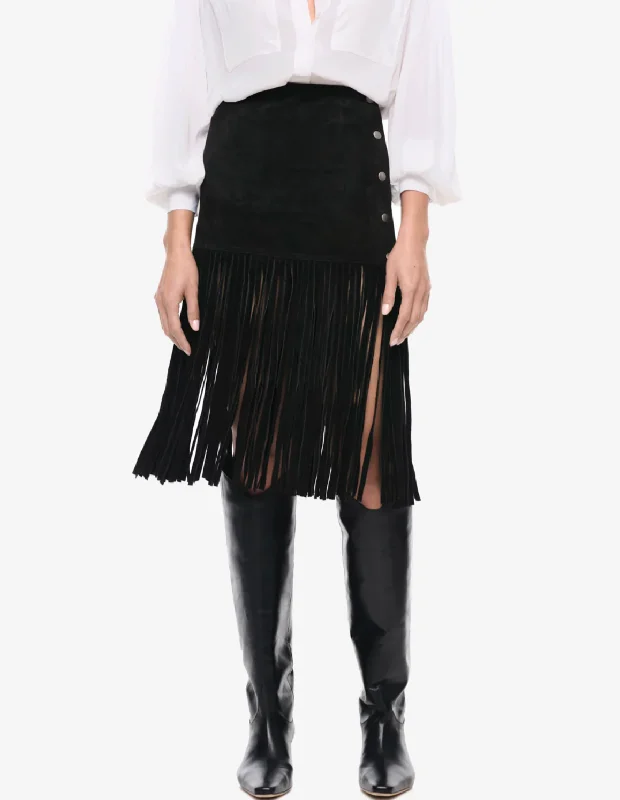 Tiered maxi skirt-Smythe Fringe Skirt