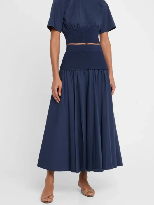 Maxi skirt in navy-Stella Yoke